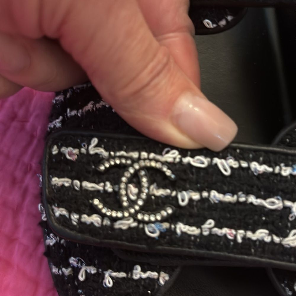 CHANEL CC tweed dad sandals, US 9 - Picture 10 of 15